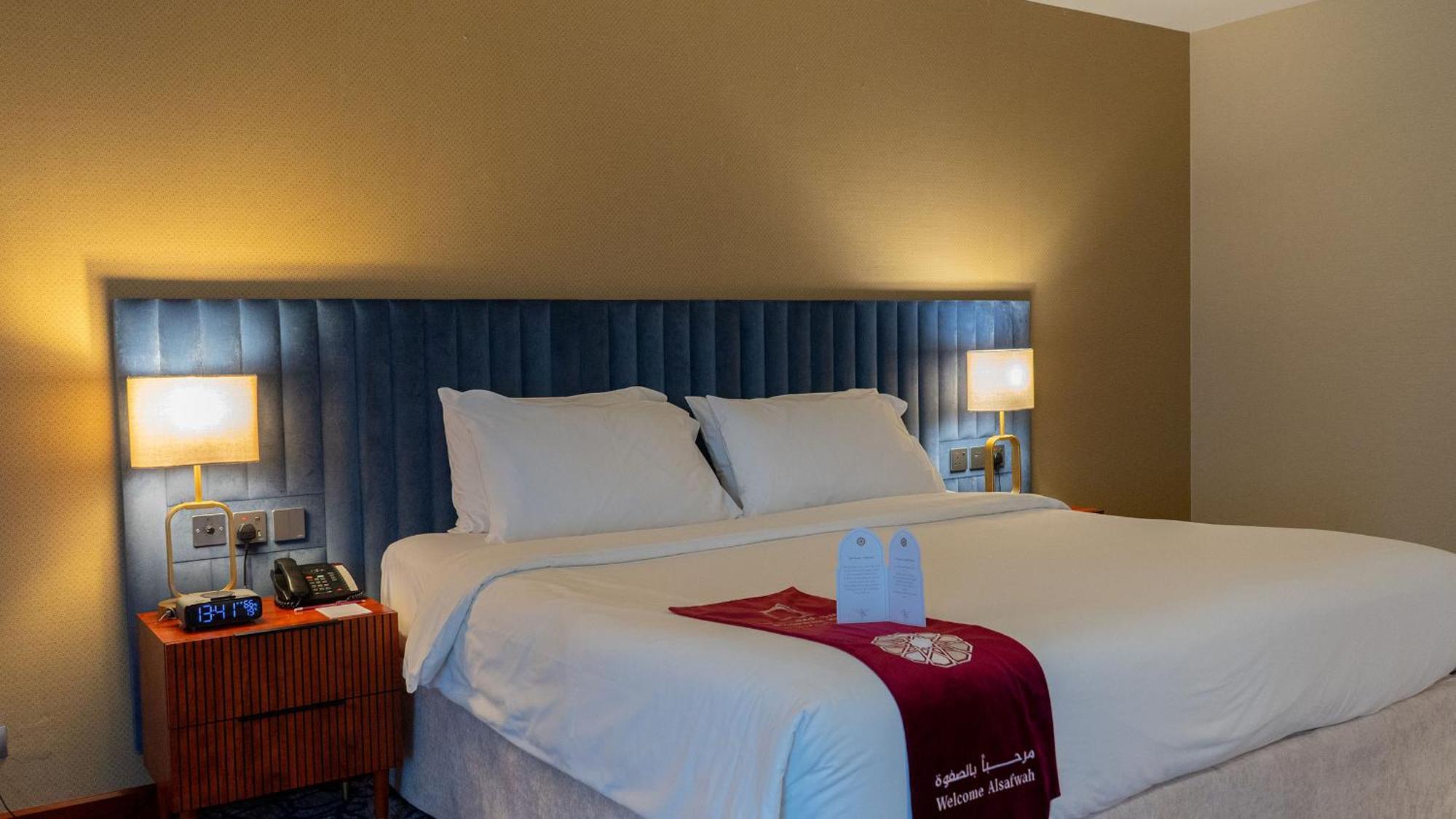 מכה Al Safwah Hotel First Tower 1 מראה חיצוני תמונה A bedroom at the hotel